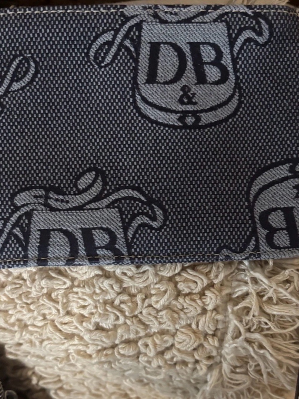 Dooney & Bourke Donegal Crest Dome Satchel Canvas Fabric Shoulder Bag + Coin bag - Picture 8 of 8